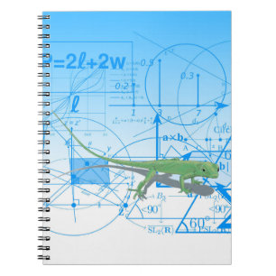 Carnet Équations mathématiques colorées Designs géométriq