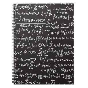 Carnet Équations mathématiques du tableau noir