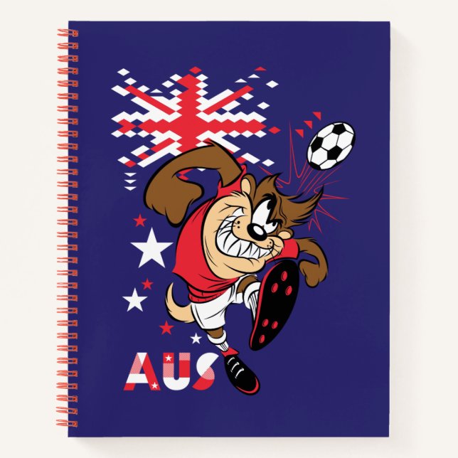 Carnet Équipe Australie de Football Graphique TAZ™ (Devant)