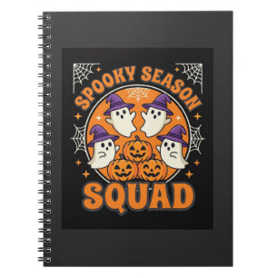 Carnet Équipe de la saison effrayante d'Halloween Design
