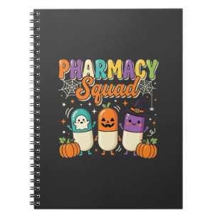 Carnet Équipe de pharmacie Halloween Ghost Pills Design_1