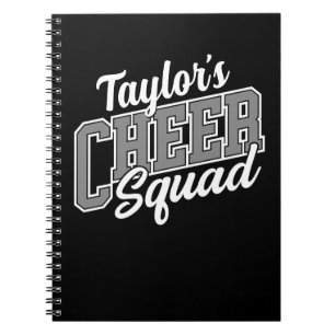 Carnet Équipe de pom-pom girls personnalisée NOM École Va