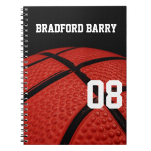 Carnet Équipe de sports en gros plan de basket-ball