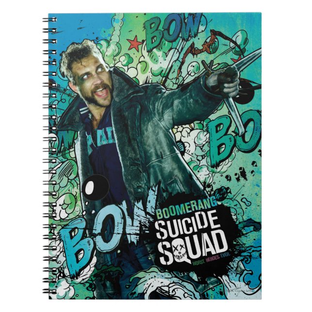 Carnet Équipe de suicide | Graffiti de caractères Boomera (Devant)