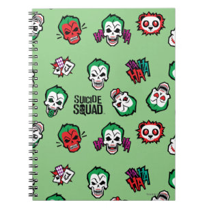 Carnet Équipe de suicide Joker Emoji Motif