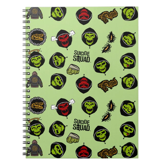 Carnet Équipe de suicide | Killer Croc Emoji Motif (Devant)