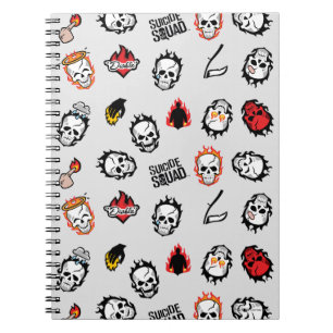 Carnet Équipe de suicide Motif Diablo Emoji