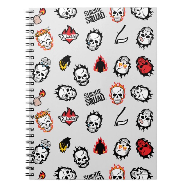 Carnet Équipe de suicide | Motif Diablo Emoji (Devant)