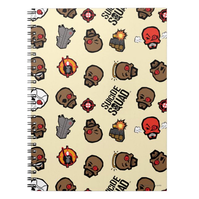 Carnet Équipe de suicide | Motif Emoji (Devant)