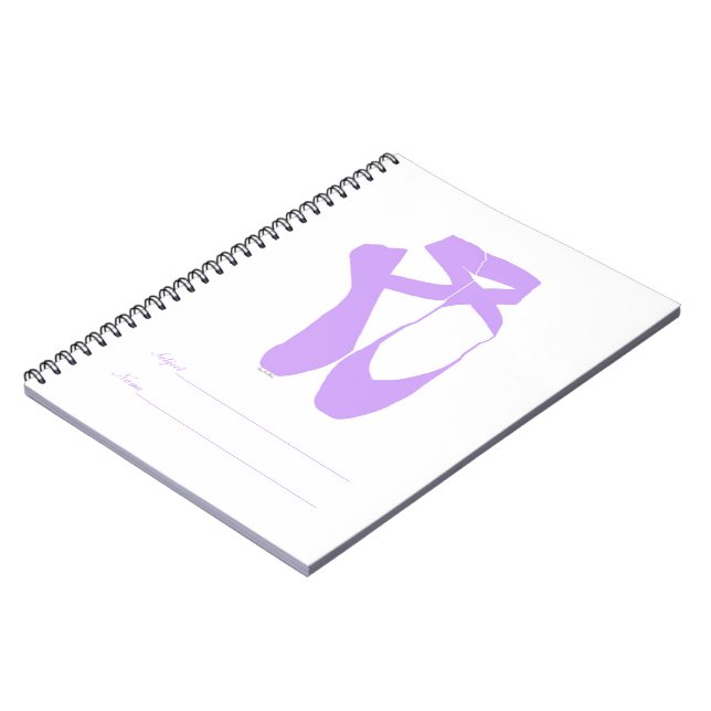Carnet Équipe Pointe Ballet Lilac (Côté gauche)