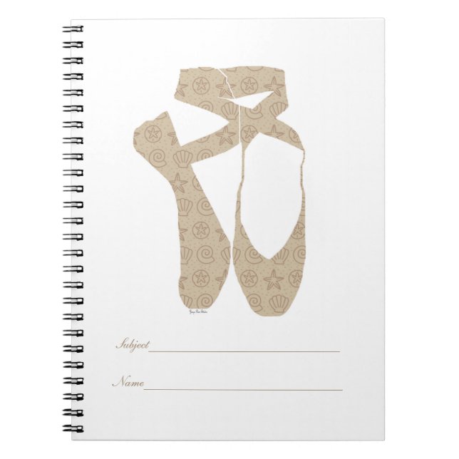Carnet Équipe Pointe Ballet Sable (Devant)
