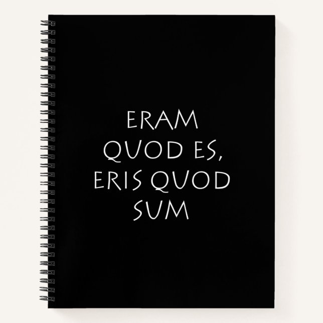 Carnet Eram quod es eris quod sum (Devant)