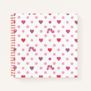 Carnet Eric Carle Valentine Heart Polka Dot Motif