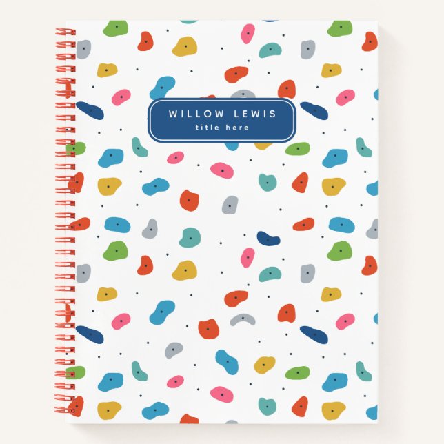 Carnet Escalade Mignonne Enfants Colorés (Devant)