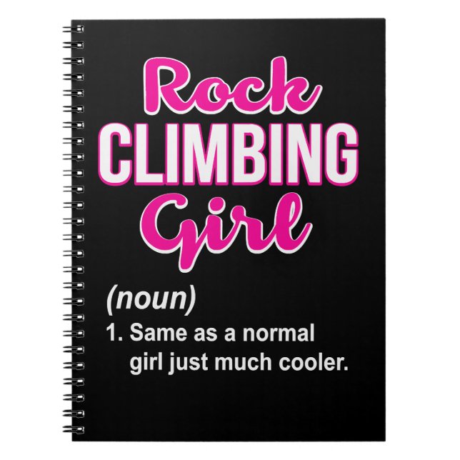 Carnet Escalade Rock Escalade Fille Amusante Grimpe Adult (Devant)
