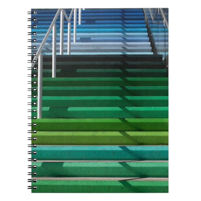 Carnet Escaliers multicolores (Devant)