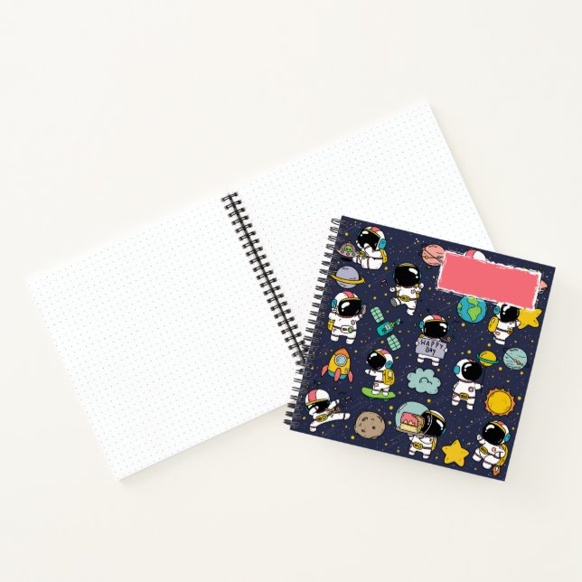 Carnet Espace d'astronaute mignon (Intérieur)