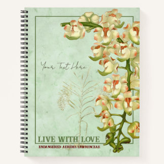 Carnet Espèces Plantes en voie de disparition : Aerides l