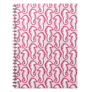 Carnet espiègle d'hippocampe - rose