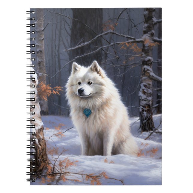 Carnet Esquimau Américain Laisser Neige Noël (Devant)