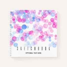Carnet Esquisse points de l'effet Bokeh rose | Personnali