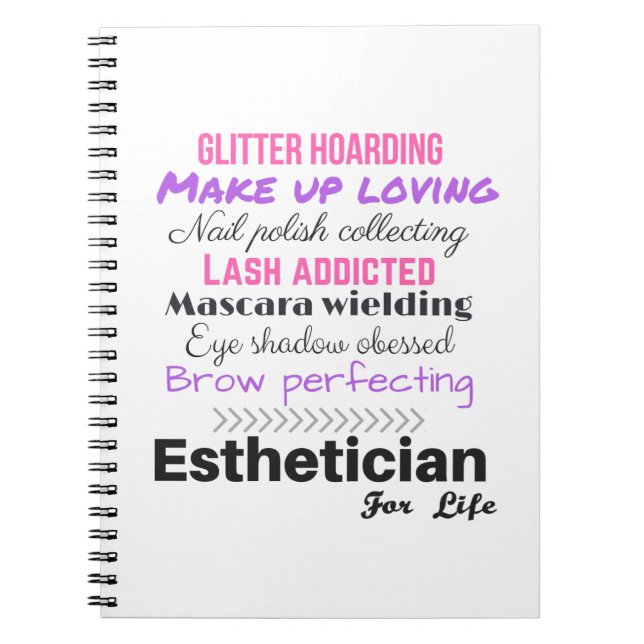 Carnet Esthetician pendant la vie (Devant)