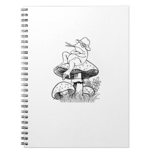 Carnet Esthétique Cottagecore Grenouille Champignon Crapa
