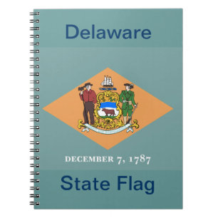 Carnet État du drapeau du Delaware