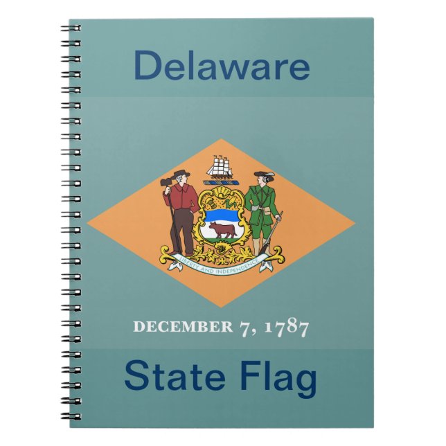 Carnet État du drapeau du Delaware (Devant)