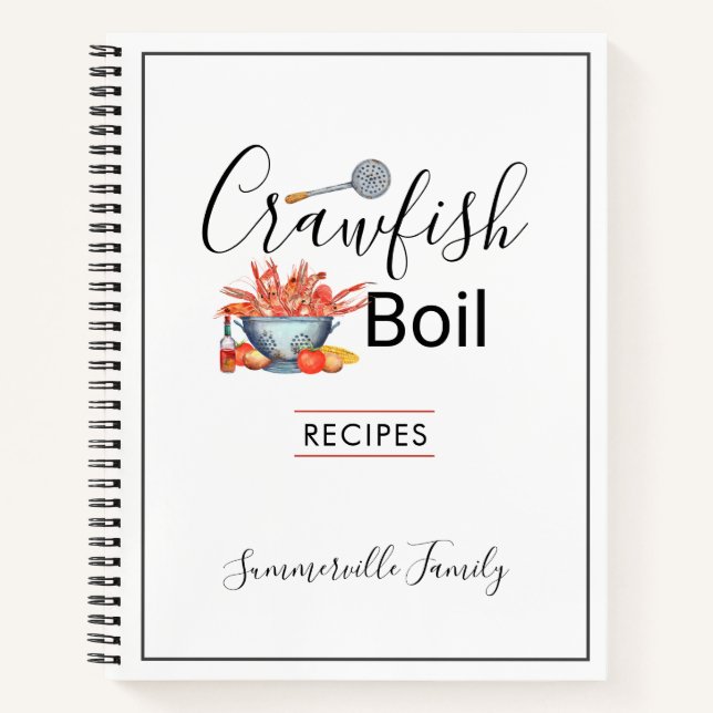 Carnet Été Écure Écuve Famille Recettes de cuisine (Devant)