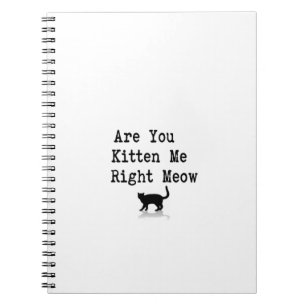 Carnet Êtes vous chaton je bon Meow
