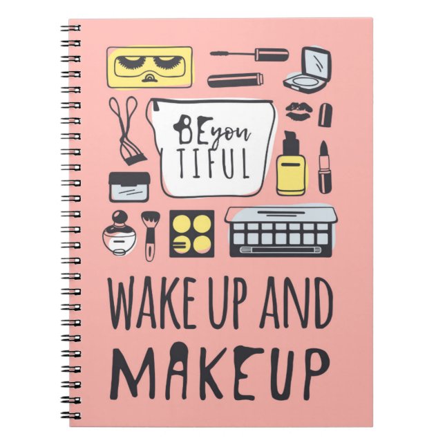 Carnet Êtes vous Tiful que | réveillent et maquillage (Devant)