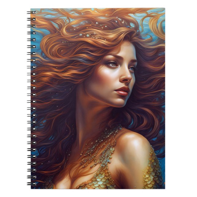 Carnet Ethereal Mermaid Art Imprimer Imaginaire sous-mari (Devant)