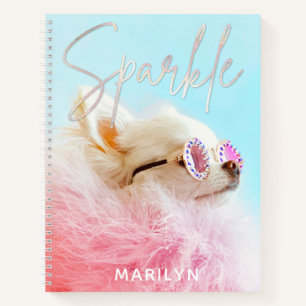 Carnet Étincelle Le Minuscule Chi Glam personnalisé Amo
