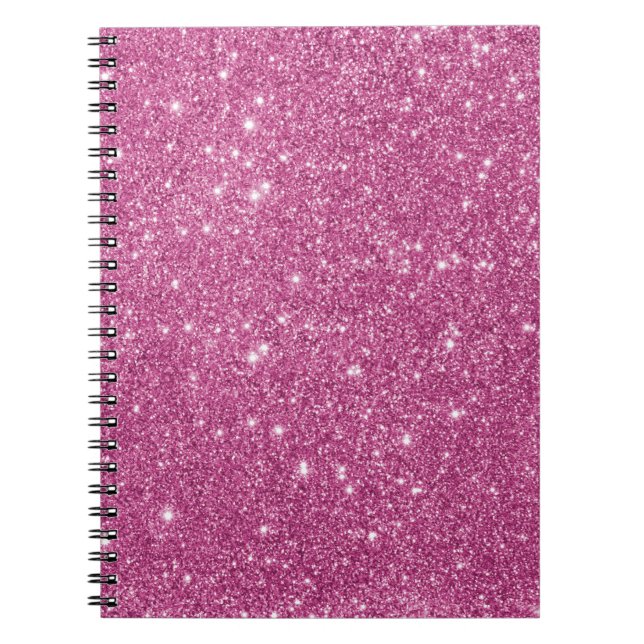Carnet Étincelles de parties scintillantes de roses (Devant)