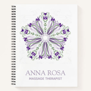 Carnet *~* Etoile apaisante Purple Mandala Méditerranée