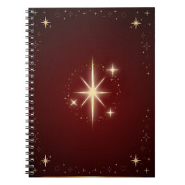 Carnet Étoile bordeaux