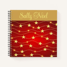 Carnet étoile brillante personnalisé