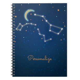 Carnet Étoile de grand huit regardant la constellation