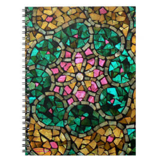 Carnet "étoile de mosaïque en verre souillé de