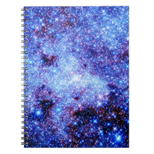 Carnet Étoiles à étincelles bleues