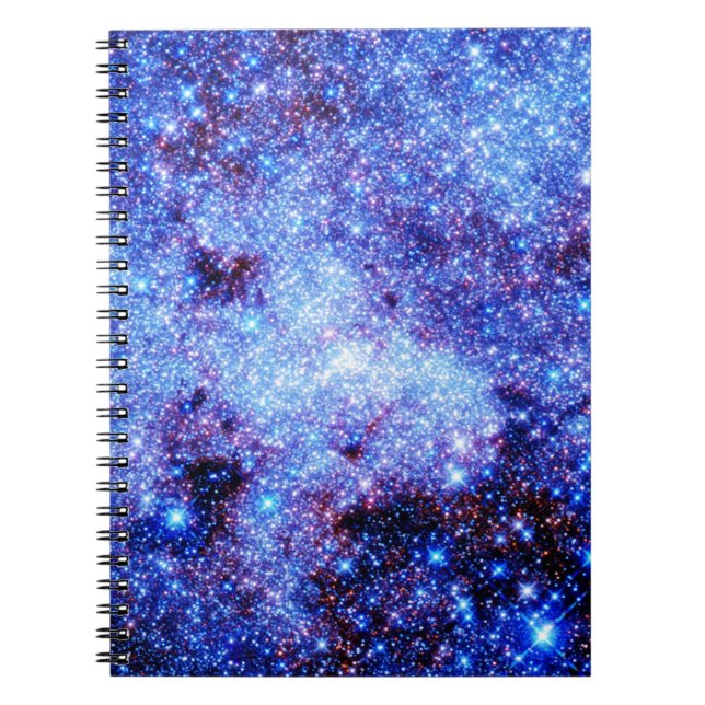 Carnet Étoiles à étincelles bleues (Devant)