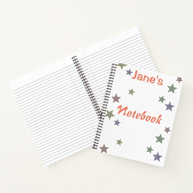 Carnet Étoiles de gloire personnalisées (Intérieur)