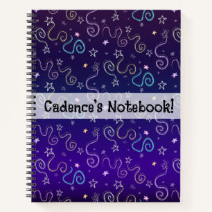 Carnet Étoiles de Parties scintillant - Faux Motif