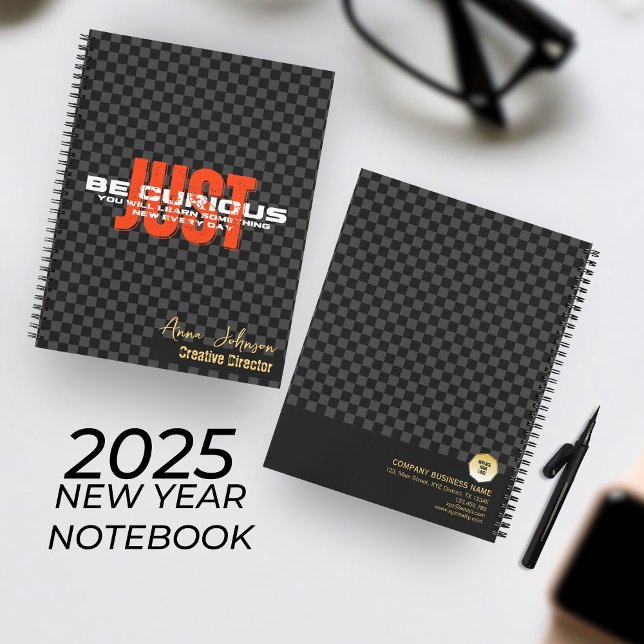 Carnet "Être simplement curieux" Entreprise de motivation (Créateur téléchargé)