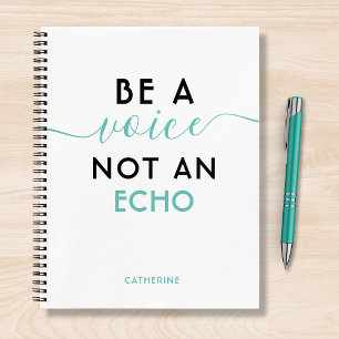 Carnet Être Une Voix Pas Un Nom Personnalisé Echo