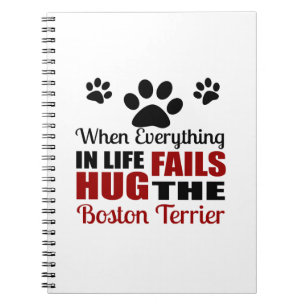 Carnet Étreignez le chien de Boston Terrier