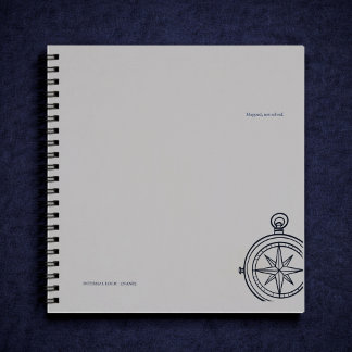 Carnet Étude nocturne boussole dark academia