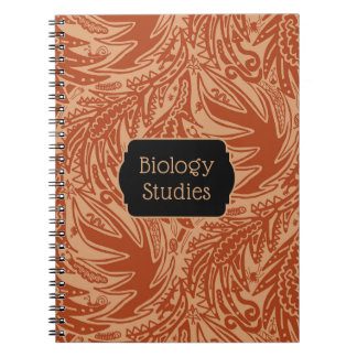 Carnet Études de biologie de l'école Parmi les feuilles
