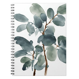 Carnet Eucalyptus - Fleurs à l'aquarelle